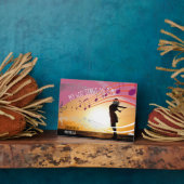 ゼファニヤ3:17わたしの神は私の上で歌パーソナライズされたう フォトプラーク (側面)