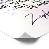 ゼファニヤ3:17彼の愛は、あなたの恐れを静める聖書 ポスター (角)