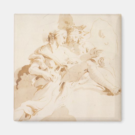 ゼファー及びフローラ マグネット (正面)