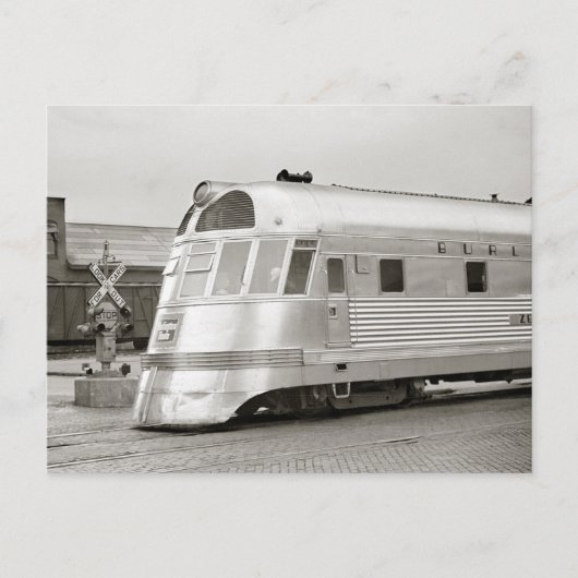 ゼファー流線型列車 1939年 ポストカード (正面)