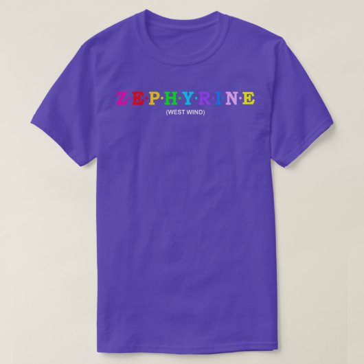 ゼフィリン西風1 Tシャツ (デザイン正面)