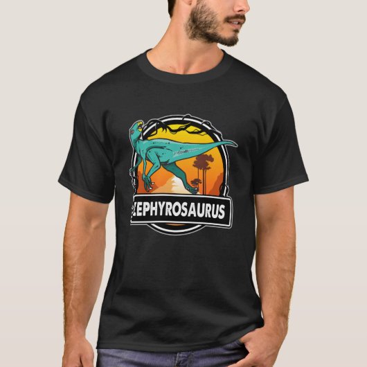 ゼフィロサウルス 恐竜 先史時代の恐竜 愛好家 Tシャツ (正面)