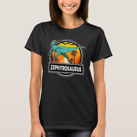 ゼフィロサウルス 恐竜 先史時代の恐竜   Tシャツ (正面)