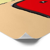 ゼフィールポンチャートレインビーチヴィンテージ ポスター (角)