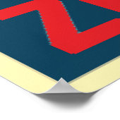 ゼフィールローラコースターポンチャートレインビーチ ポスター (角)