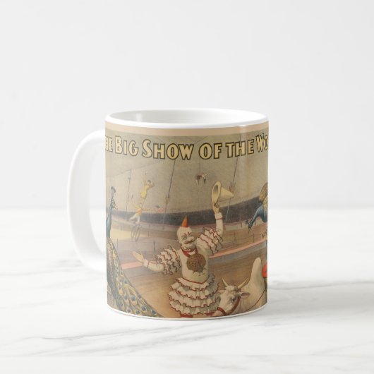 ゼブとピーコックのピエロ訓練士 コーヒーマグカップ (正面左)