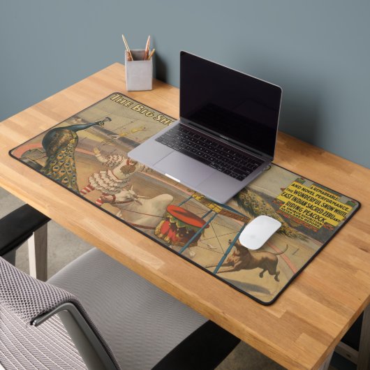 ゼブとピーコックのピエロ訓練士 デスクマット (オフィス2)