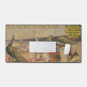 ゼブとピーコックのピエロ訓練士 デスクマット (キーボード&マウス)