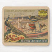 ゼブとピーコックのピエロ訓練士 マウスパッド (正面)