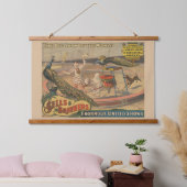 ゼブとピーコックのピエロ訓練士 吊り下げ型タペストリー (寝室)