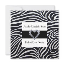 ゼブエレガントラストライプ結婚式招待状