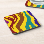 ゼブカラフルラ縞 コースター (左側)