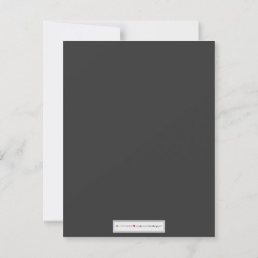 ゼブファンキーラスイート16誕生日パーティ招待状（ピンク） 招待状 (裏面)