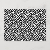 ゼブモダンラストライプ結婚のテーブル番号カード ポストカード (裏面)