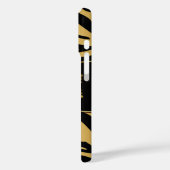 ゼブモノグラムのラストライプ金ゴールド Case-Mate iPhoneケース (裏面 / 左)