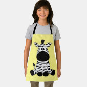 ゼブラおっちょこちょいのイエロー エプロン (インサイチュ)