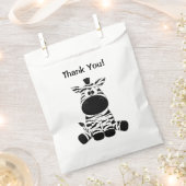 ゼブラおっちょこちょいのサンキュー フェイバーバッグ (クリップ留めされた状態)