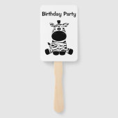 ゼブラおっちょこちょいの追加文字 ハンドファン (裏面)