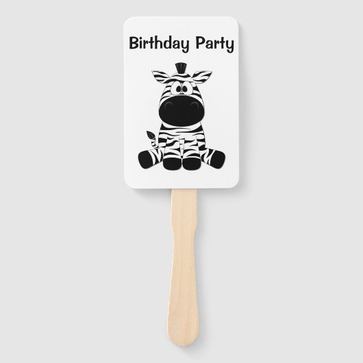 ゼブラおっちょこちょいの追加文字 ハンドファン (正面)