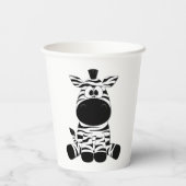 ゼブラおっちょこちょいの 紙コップ (裏面)