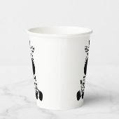 ゼブラおっちょこちょいの 紙コップ (右)