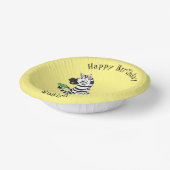 ゼブラおもしろいマンガイラストレーション ペーパーボウル (傾斜あり)