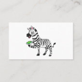 ゼブラおもしろいマンガイラストレーション 名刺 (裏面)