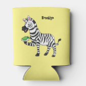 ゼブラおもしろいマンガイラストレーション 缶クーラー (裏面)