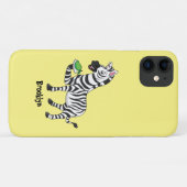 ゼブラおもしろいマンガイラストレーション Case-Mate iPhoneケース (裏面(横))