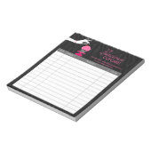 ゼブラお洒落カップケーキベーカリー領収書 ノートパッド (回転)