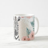 ゼブラお洒落ス及びフローラファンタジー コーヒーマグカップ (正面右)