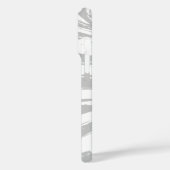 ゼブラかわいらし印刷(灰色) Case-Mate iPhoneケース (裏面 / 左)