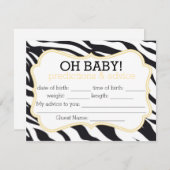 ゼブラとイエローシェブロンの予測とアドバイスカード アドバイスカード (正面/裏面)