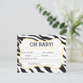 ゼブラとイエローシェブロンの予測とアドバイスカード アドバイスカード (スタンド正面)