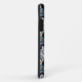 ゼブラとエキゾチックな花の模様 Case-Mate iPhoneケース (裏面/右)