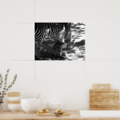 ゼブラとカブ ポスター (キッチン)