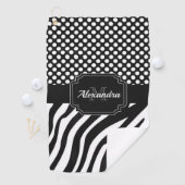 ゼブラとドット ゴルフタオル (インサイチュ)