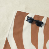 ゼブラとヒョウのプリント ビーチタオル (インサイチュ)