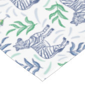 ゼブラとマティーニ ホワイト テーブルクロス (アングル)