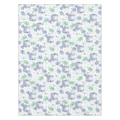 ゼブラとマティーニ ホワイト テーブルクロス (正面)