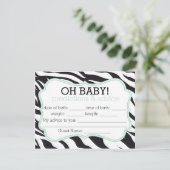 ゼブラとミントシェブロンの予測とアドバイスカード アドバイスカード (スタンド正面)