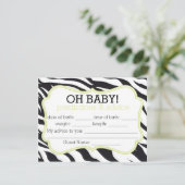 ゼブラとライムシブロンの予測とアドバイスカード アドバイスカード (スタンド正面)