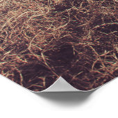 ゼブラと黒い聖地の超現実的な像 ポスター (角)