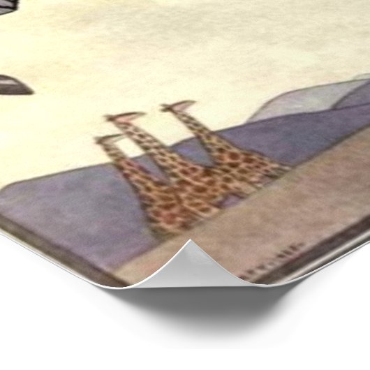 ゼブラに乗る ポスター (角)