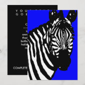 ゼブラのお知らせ / 招待状 (正面/裏面)