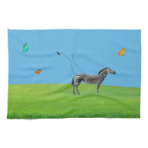 ゼブラのキッチンタオルのストライピング