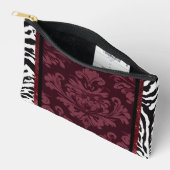 ゼブラのキラキラで燃えフェイクる アクセサリーポーチ (見開き)