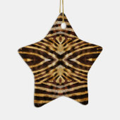ゼブラのスキンパターン セラミックオーナメント (右)