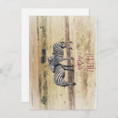 ゼブラの愛情、平凡なホリデーカード シーズンカード (正面/裏面)