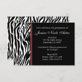 ゼブラの招待状 招待状 (正面/裏面)